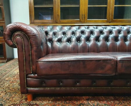 Chesterfield 2-Sitzer Sofa Oxblood
