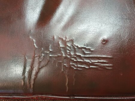 Rotes Chesterfield 2-Sitzer Sofa