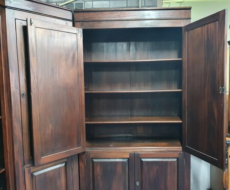 Klassisches Jan Frantzen mahagoni eck-bücherregal