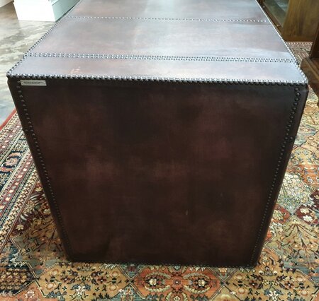 Einzigartiger Chesterfield schreibtisch komplett aus leder