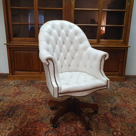 Antike Chesterfield Director chair bürostuhl weiß