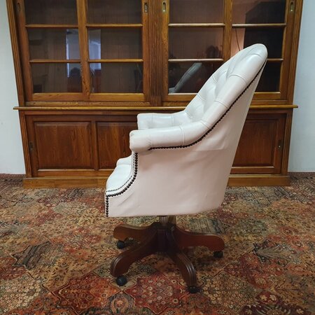Antike Chesterfield Director chair bürostuhl weiß