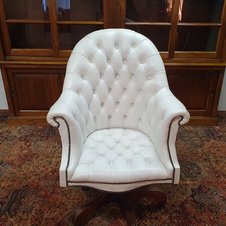 Antike Chesterfield Director chair bürostuhl weiß