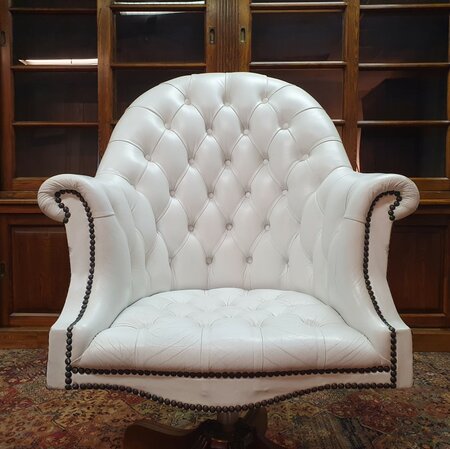 Antike Chesterfield Director chair bürostuhl weiß