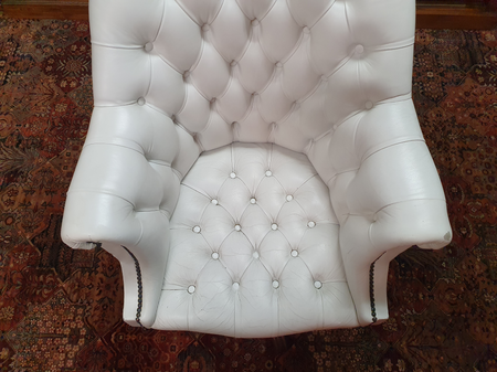 Antike Chesterfield Director chair bürostuhl weiß