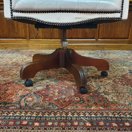 Antike Chesterfield Director chair bürostuhl weiß