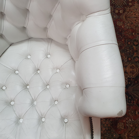 Antike Chesterfield Director chair bürostuhl weiß