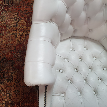 Antike Chesterfield Director chair bürostuhl weiß