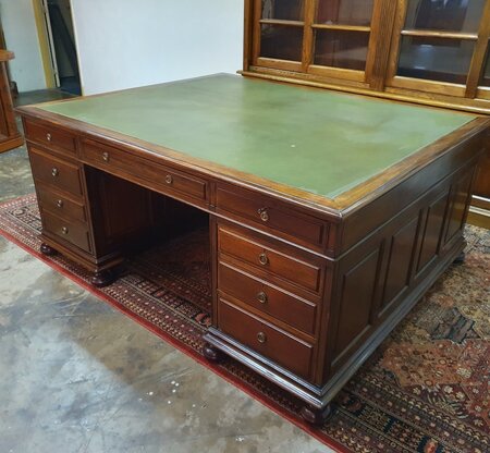 Antik Chesterfield mahagoni schreibtisch