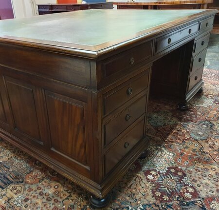Antik Chesterfield mahagoni schreibtisch