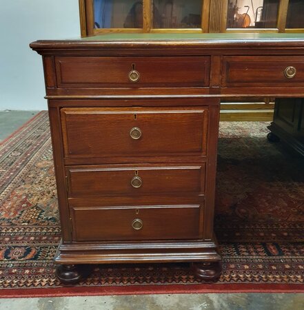 Antik Chesterfield mahagoni schreibtisch