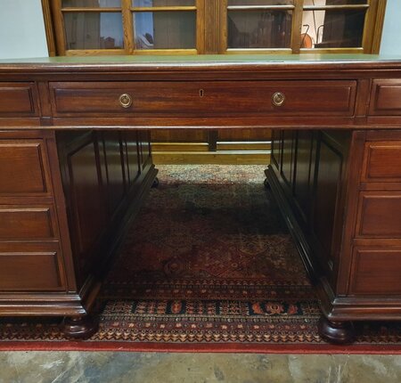 Antik Chesterfield mahagoni schreibtisch