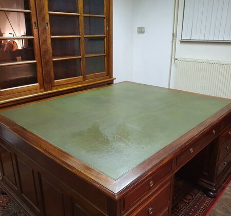 Antik Chesterfield mahagoni schreibtisch