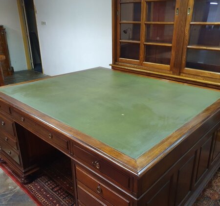 Antik Chesterfield mahagoni schreibtisch