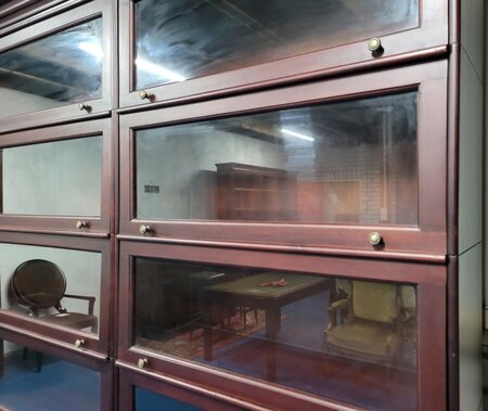 Große Globe Wernicke mahagoni bücherschrank