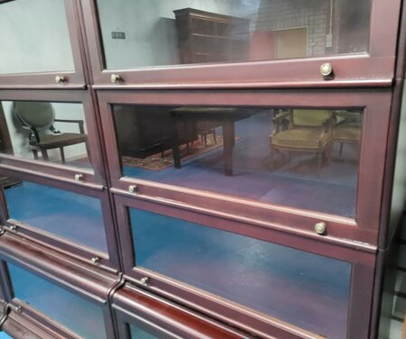 Große Globe Wernicke mahagoni bücherschrank