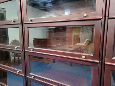Große Globe Wernicke mahagoni bücherschrank