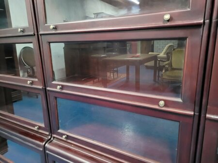 Große Globe Wernicke mahagoni bücherschrank