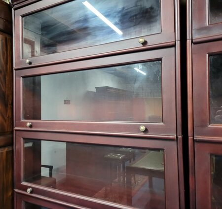 Große Globe Wernicke mahagoni bücherschrank