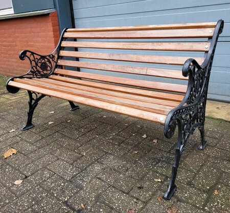 Antike parkbank gartenbank