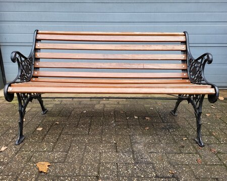 Antike parkbank gartenbank
