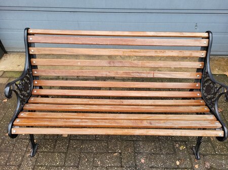 Antike parkbank gartenbank