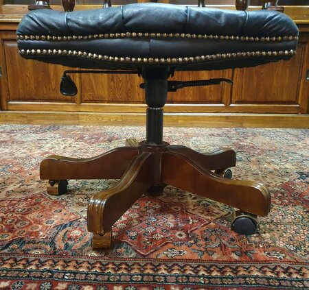Antike Chesterfield Captain chair bürostuhl schwarz