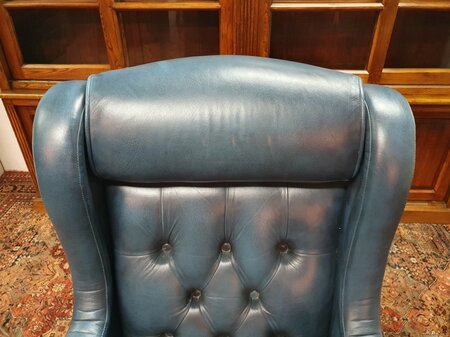 Klassischer President chair bürostuhl blau