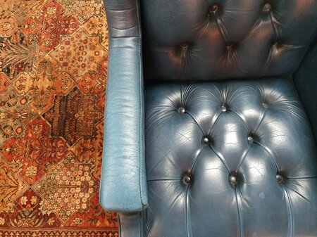 Klassischer President chair bürostuhl blau