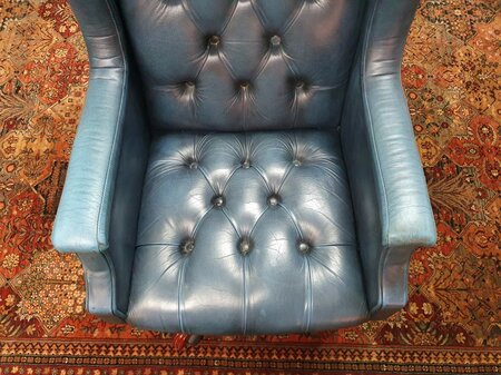 Klassischer President chair bürostuhl blau
