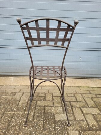 Klassische schmiedeeisen gartenstühle
