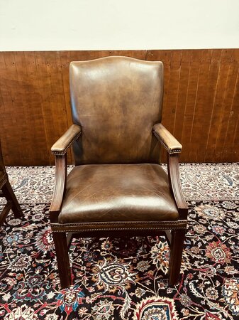 Englischer Chesterfield stuhl Dunkelbraun