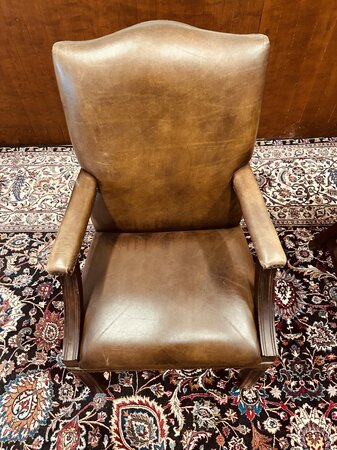 Englischer Chesterfield stuhl Dunkelbraun