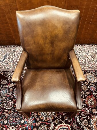 Englischer Chesterfield stuhl Dunkelbraun