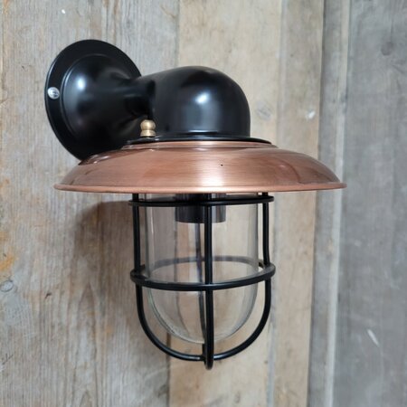 Klassische schwarze kupfer außenlampe - WM3Z