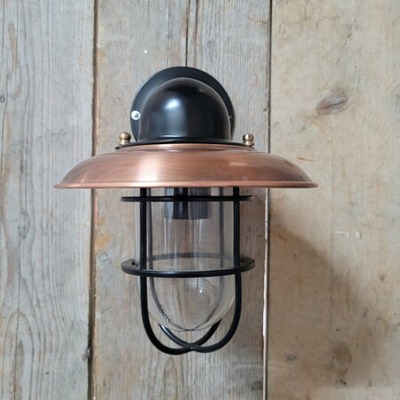 Klassische schwarze kupfer außenlampe - WM3Z