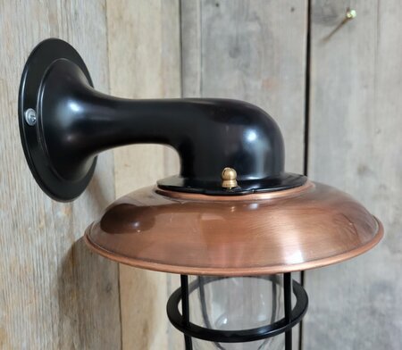 Klassische schwarze kupfer außenlampe - WM3Z