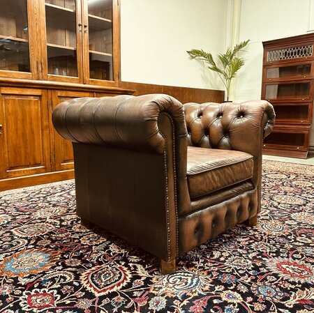 Rochester Chesterfield 1-sitzer sofa Dunkelbraun