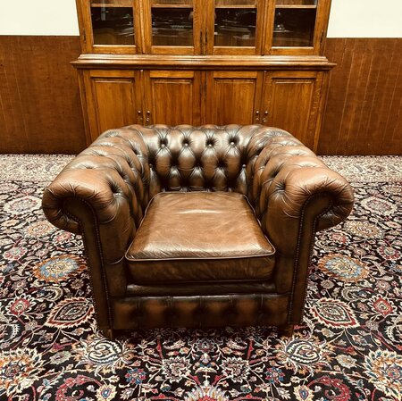 Rochester Chesterfield 1-sitzer sofa Dunkelbraun