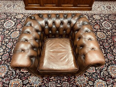Rochester Chesterfield 1-sitzer sofa Dunkelbraun