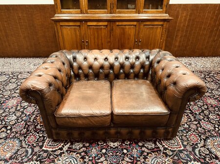 Bendic Chesterfield 2-sitzer sofa Dunkelbraun