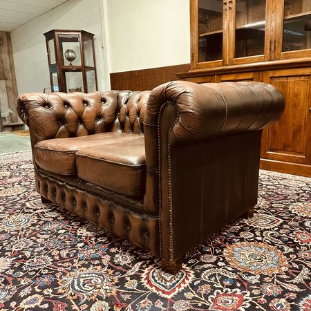 Bendic Chesterfield 2-sitzer sofa Dunkelbraun