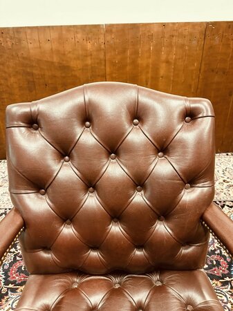 Englischer Chesterfield stuhl Bordeaux