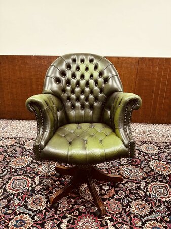 Antike Chesterfield Director chair bürostuhl grün