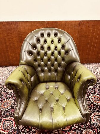 Antike Chesterfield Director chair bürostuhl grün
