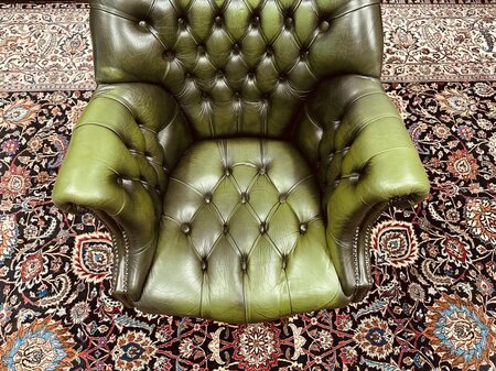 Antike Chesterfield Director chair bürostuhl grün