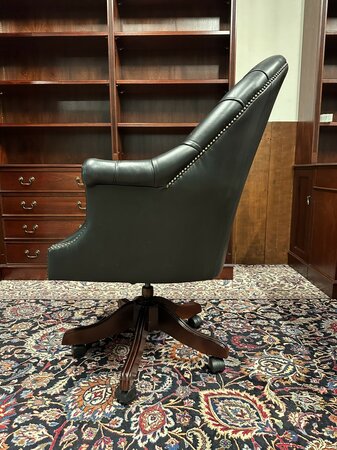Antike Chesterfield Director chair bürostuhl Schwarz