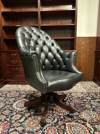 Antike Chesterfield Director chair bürostuhl Schwarz