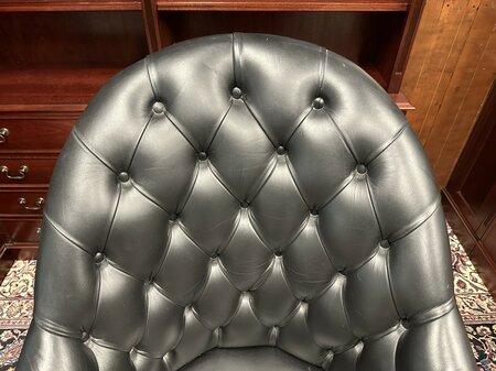 Antike Chesterfield Director chair bürostuhl Schwarz