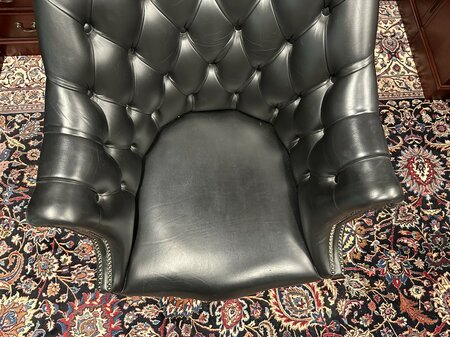 Antike Chesterfield Director chair bürostuhl Schwarz